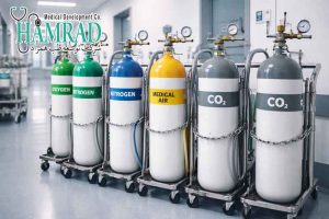 سیلندرهای گاز پزشکی استاندارد برای انتقال به بیمارستان